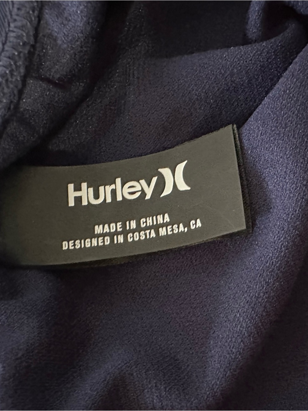 HURLEY Navy Blue One-Piece Strappy Swimsuit Bathing Suit Size Large - Picture 6 of 6